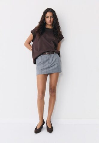 Mini-Skort mit Gürtel