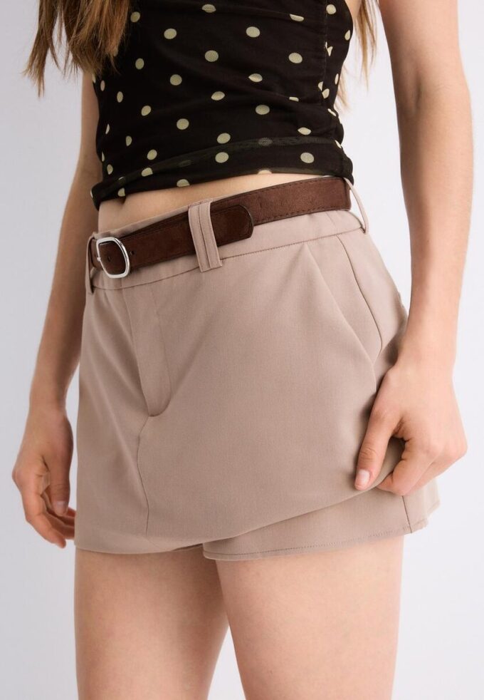 Mini-Skort mit Gürtel Mini-Skort mit Gürtel