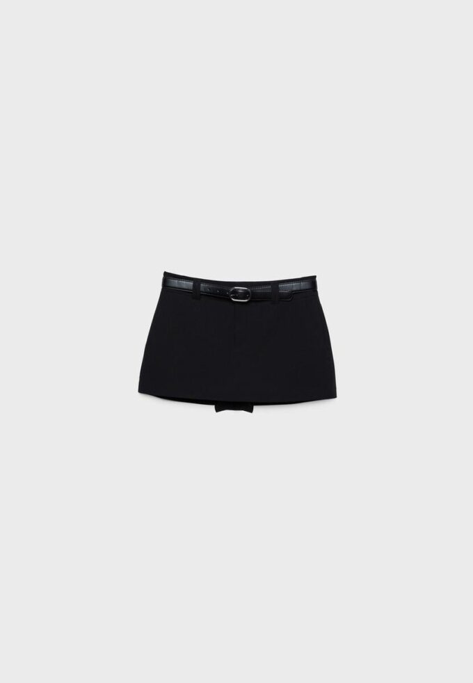 Mini-Skort mit Gürtel