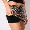 Mini-Skort mit Pailletten im Animal-Print Mini-Skort mit Pailletten im Animal-Print