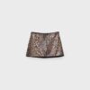 Mini-Skort mit Pailletten im Animal-Print Mini-Skort mit Pailletten im Animal-Print