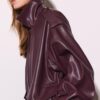 Oversize-Bikerjacke in Lederoptik Oversize-Bikerjacke in Lederoptik