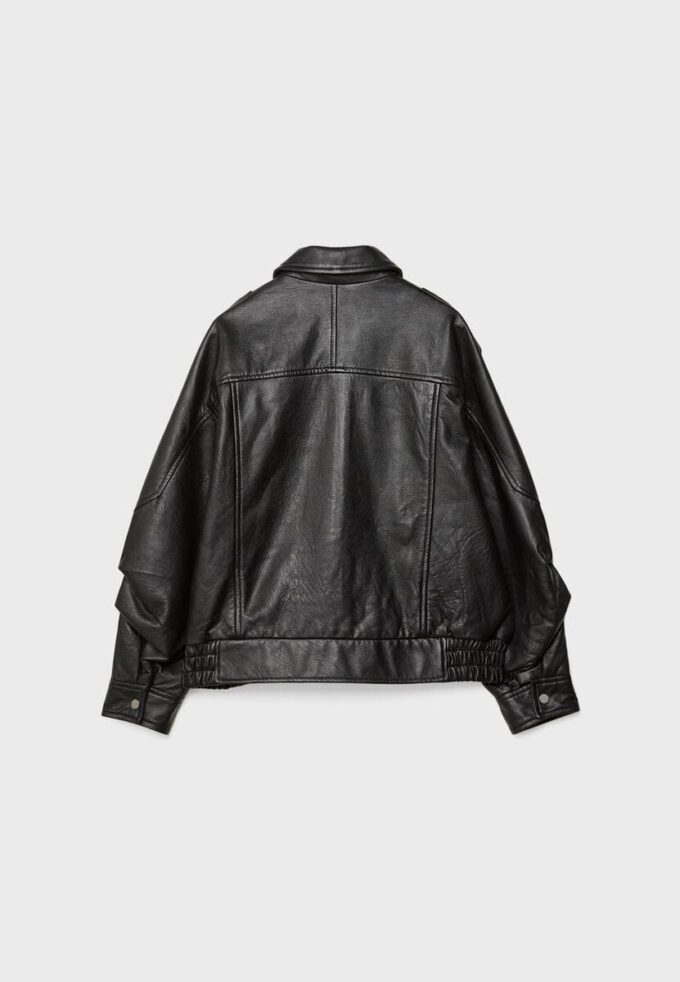Oversize-Lederjacke Oversize-Lederjacke
