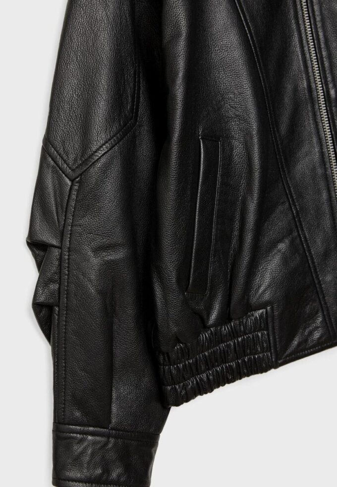 Oversize-Lederjacke Oversize-Lederjacke