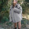 Oversize-Steppjacke mit Kapuze