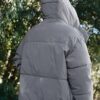 Oversize-Steppjacke mit Kapuze