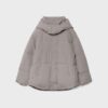 Oversize-Steppjacke mit Kapuze