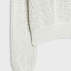 Pullover aus Mesh-Strick mit U-Boot-Ausschnitt
