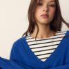 Pullover mit V-Ausschnitt und Fledermausärmeln Pullover mit V-Ausschnitt und Fledermausärmeln