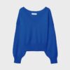 Pullover mit V-Ausschnitt und Fledermausärmeln Pullover mit V-Ausschnitt und Fledermausärmeln
