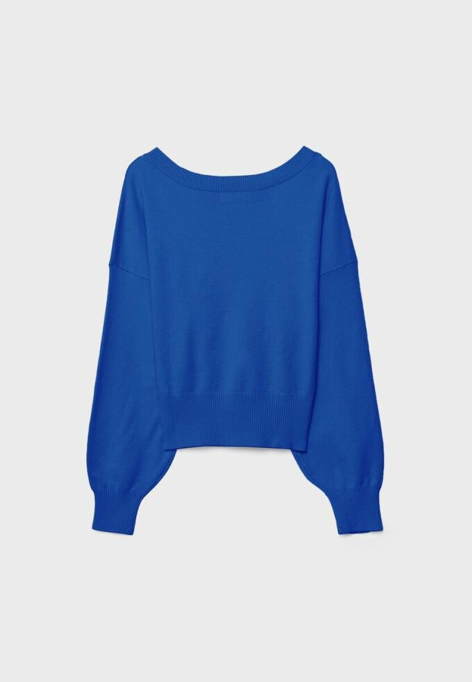 Pullover mit V-Ausschnitt und Fledermausärmeln Pullover mit V-Ausschnitt und Fledermausärmeln