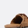 Rückenfreie Leder-Loafer mit Anhängern