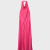 Rückenfreies Midi-Kleid mit Neckholder Rückenfreies Midi-Kleid mit Neckholder