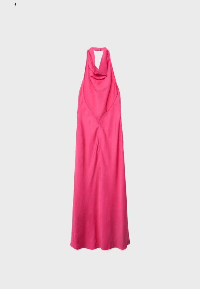 Rückenfreies Midi-Kleid mit Neckholder Rückenfreies Midi-Kleid mit Neckholder