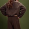 Reißverschlussjacke mit Kunstfellfutter Reißverschlussjacke mit Kunstfellfutter