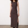 Ärmelloses Midi-Kleid aus Bengaline
