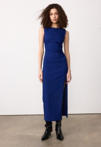 Ärmelloses Midi-Kleid aus Bengaline