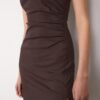 Ärmelloses Midi-Kleid aus Bengaline