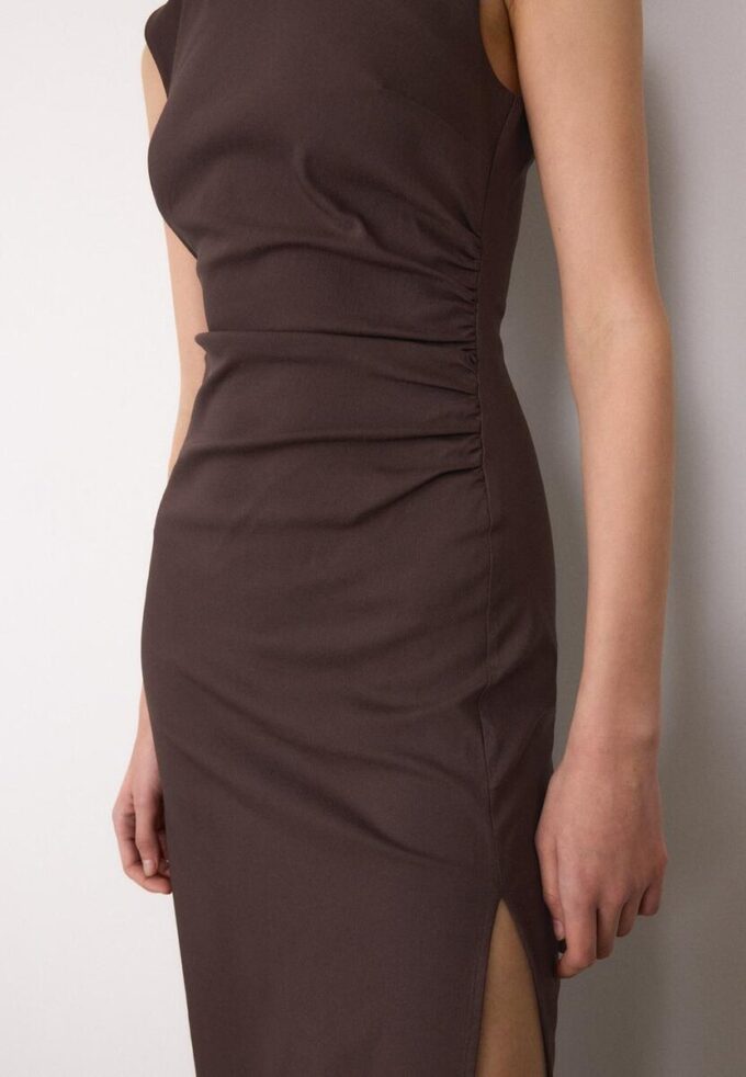 Ärmelloses Midi-Kleid aus Bengaline