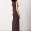 Ärmelloses Midi-Kleid aus Bengaline