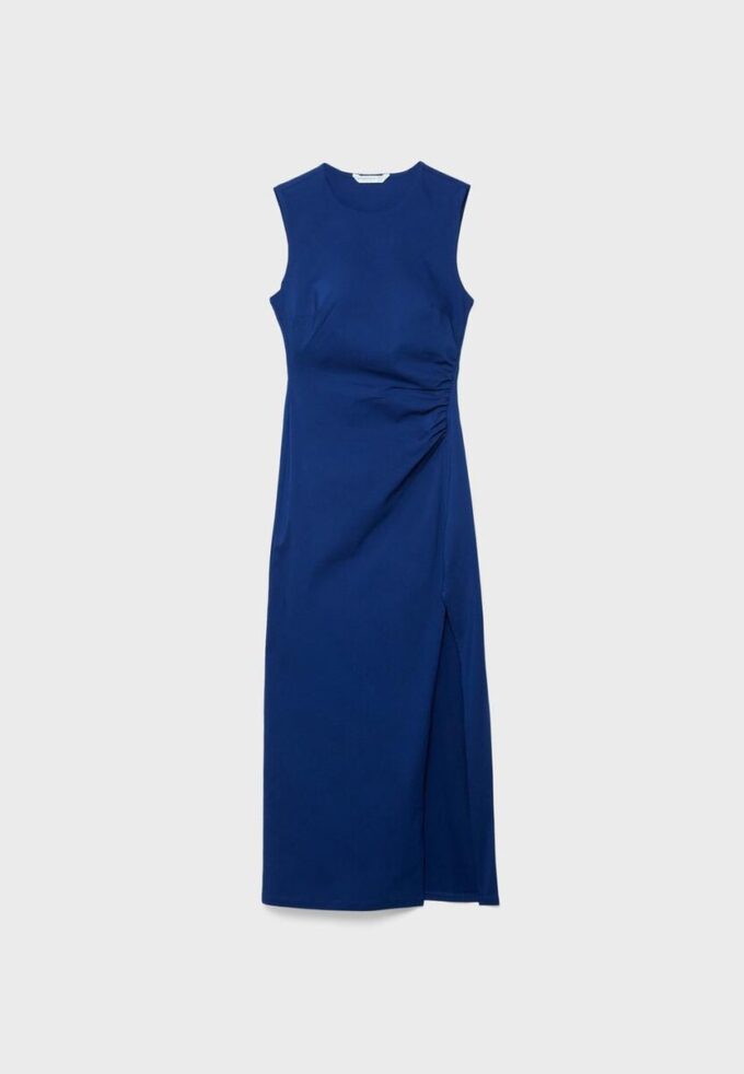 Ärmelloses Midi-Kleid aus Bengaline Ärmelloses Midi-Kleid aus Bengaline