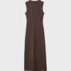 Ärmelloses Midi-Kleid aus Bengaline