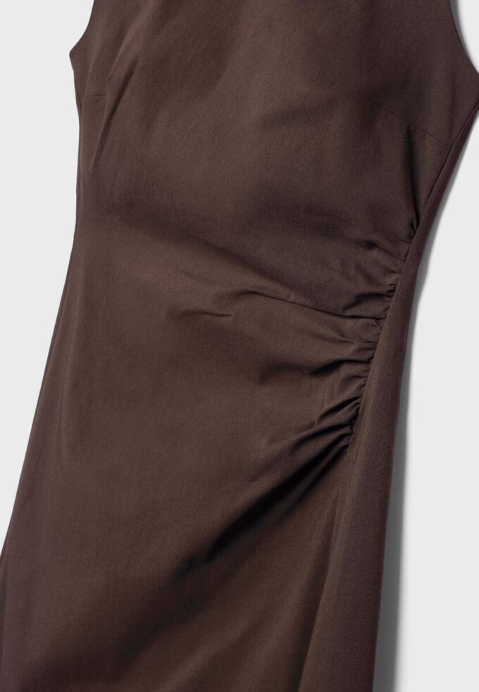 Ärmelloses Midi-Kleid aus Bengaline