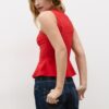 Ärmelloses Peplum-Oberteil