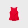 Ärmelloses Peplum-Oberteil