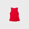 Ärmelloses Peplum-Oberteil