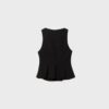 Ärmelloses Peplum-Oberteil Ärmelloses Peplum-Oberteil