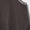 Ärmelloses T-Shirt mit Nietenstickerei Ärmelloses T-Shirt mit Nietenstickerei