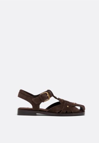 Sandalen aus Leder mit Nieten