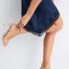 Sandalen mit Mesh-Stilettoabsatz