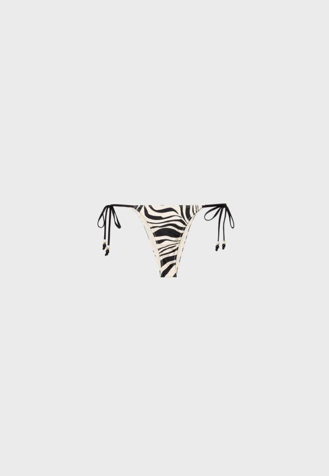 Satin-Bikinihose mit Print Satin-Bikinihose mit Print