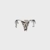 Satin-Bikinihose mit Print Satin-Bikinihose mit Print