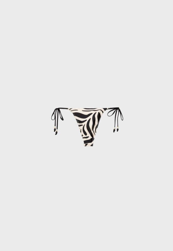 Satin-Bikinihose mit Print Satin-Bikinihose mit Print