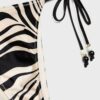 Satin-Bikinihose mit Print Satin-Bikinihose mit Print