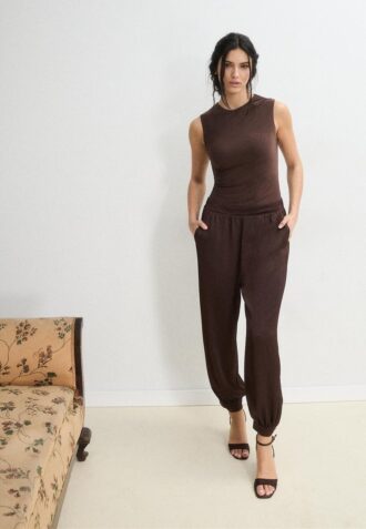 Satin-Halter-Jumpsuit