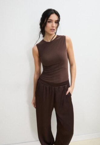 Satin-Halter-Jumpsuit