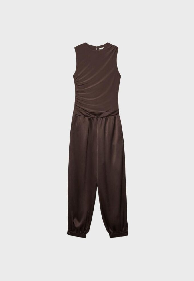Satin-Halter-Jumpsuit Satin-Halter-Jumpsuit