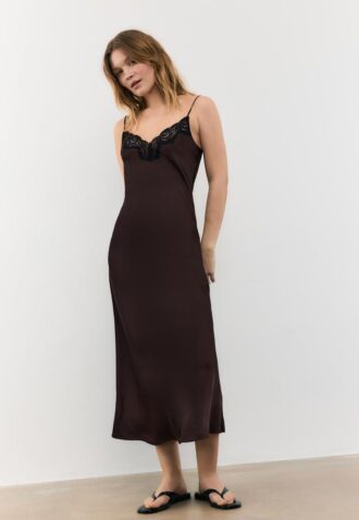 Satin-Trägerkleid Satin-Trägerkleid
