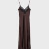 Satin-Trägerkleid