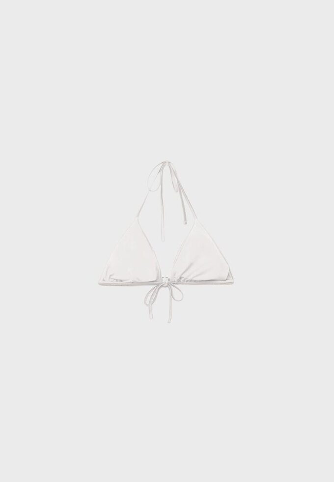 Satin-Triangel-Bikini-Oberteil