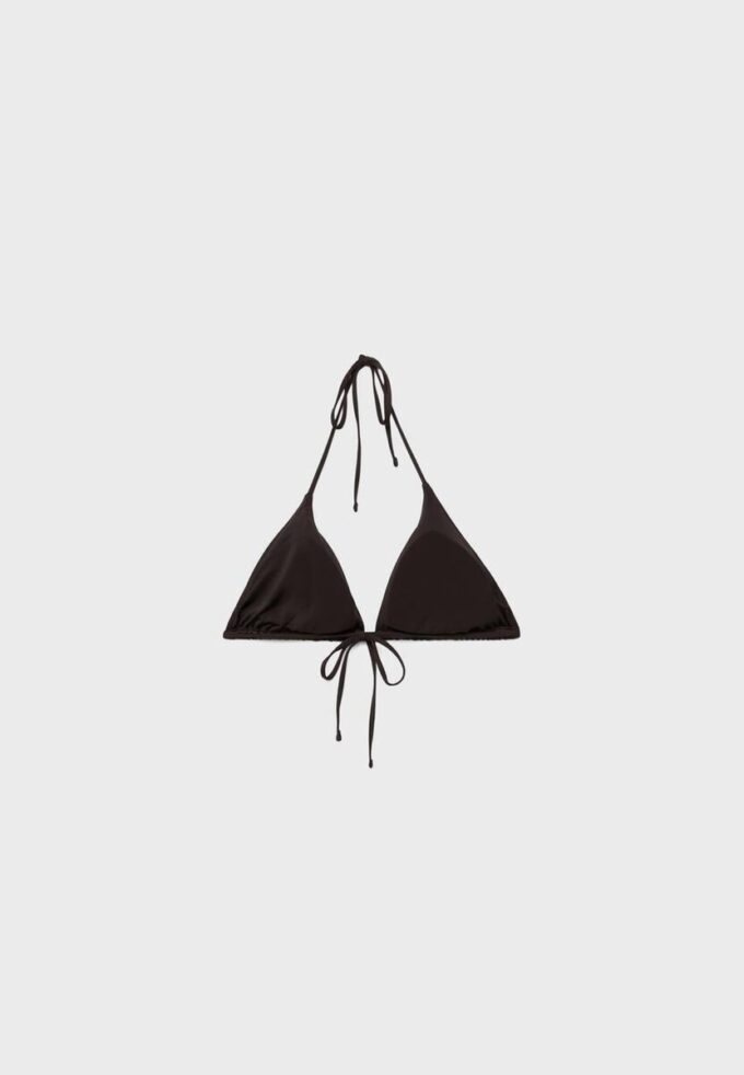 Schimmerndes Triangel-Bikini-Oberteil Schimmerndes Triangel-Bikini-Oberteil