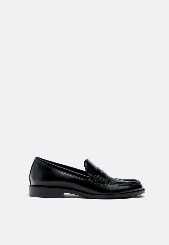 Schwarze Loafer in Lederoptik Schwarze Loafer in Lederoptik