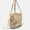 Shopper-Tasche aus Häkelstoff mit Metallfäden Shopper-Tasche aus Häkelstoff mit Metallfäden