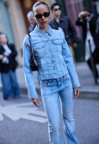 Slim-Fit-Jeansjacke