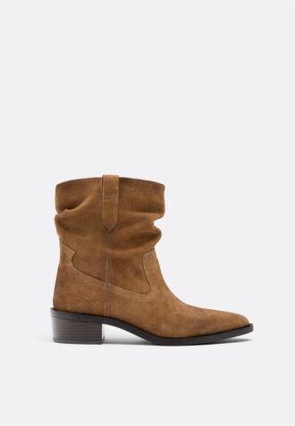 Slouchy Cowboy-Stiefeletten aus Leder