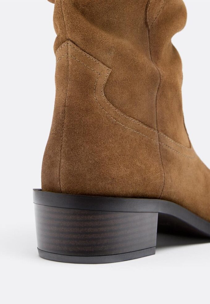 Slouchy Cowboy-Stiefeletten aus Leder